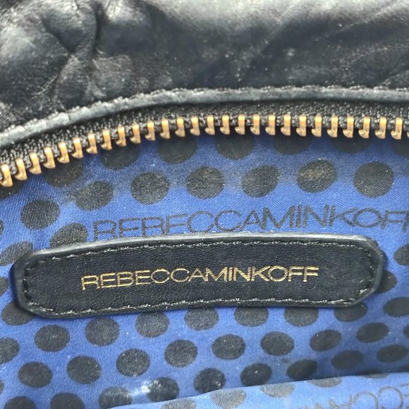 Rebecca Minkhoff Brown Black Leather Square Removeable Crossbody Handbag Purse - Picture 10 of 12